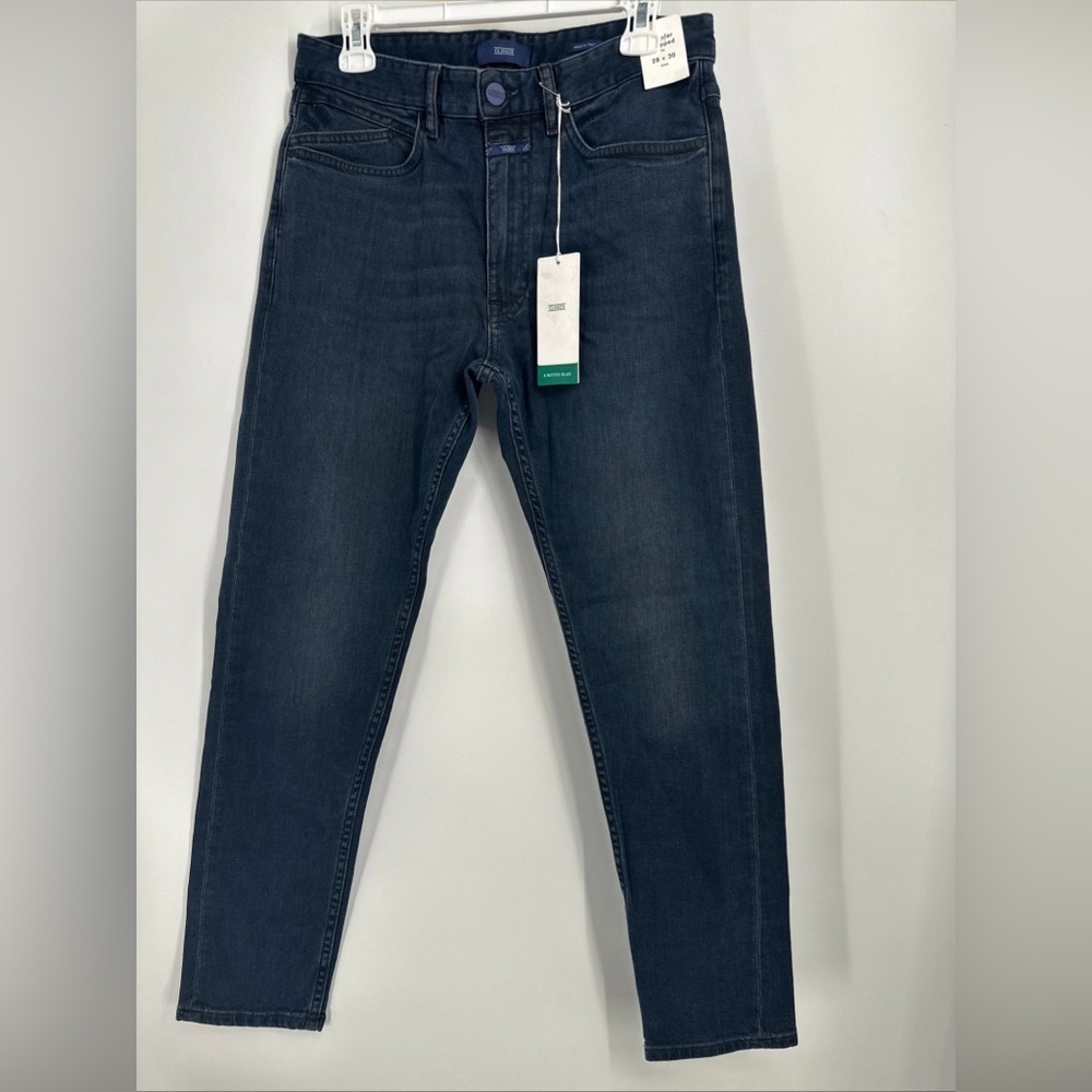 NWT CLOSED Size 28x30 Cooper Regular Tapered Black Jeans New Italy
